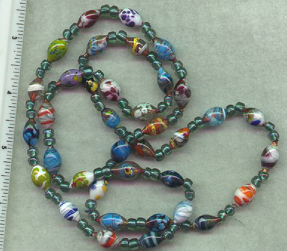 ENAMEL AND COPPER BEADS